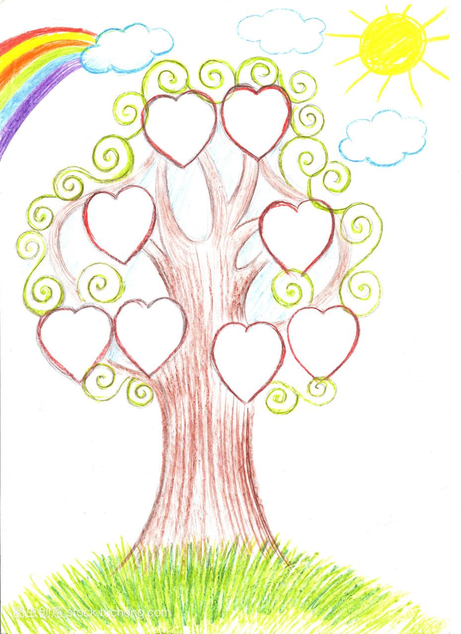 英语家庭树的画法_画英语家庭树