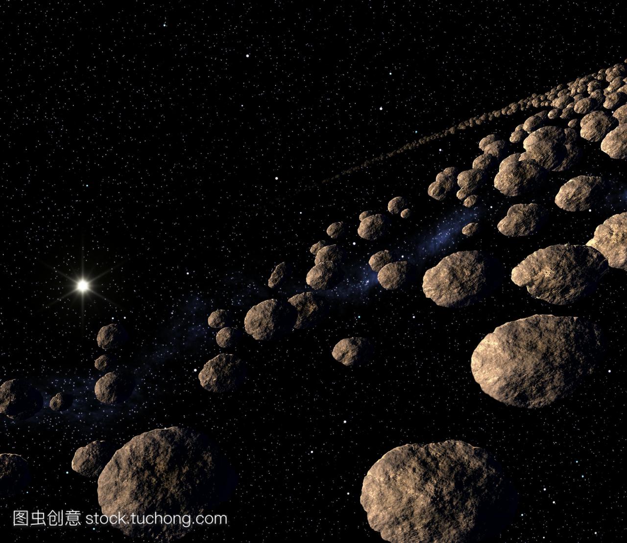 太阳系小行星带_太阳系小行星带图片