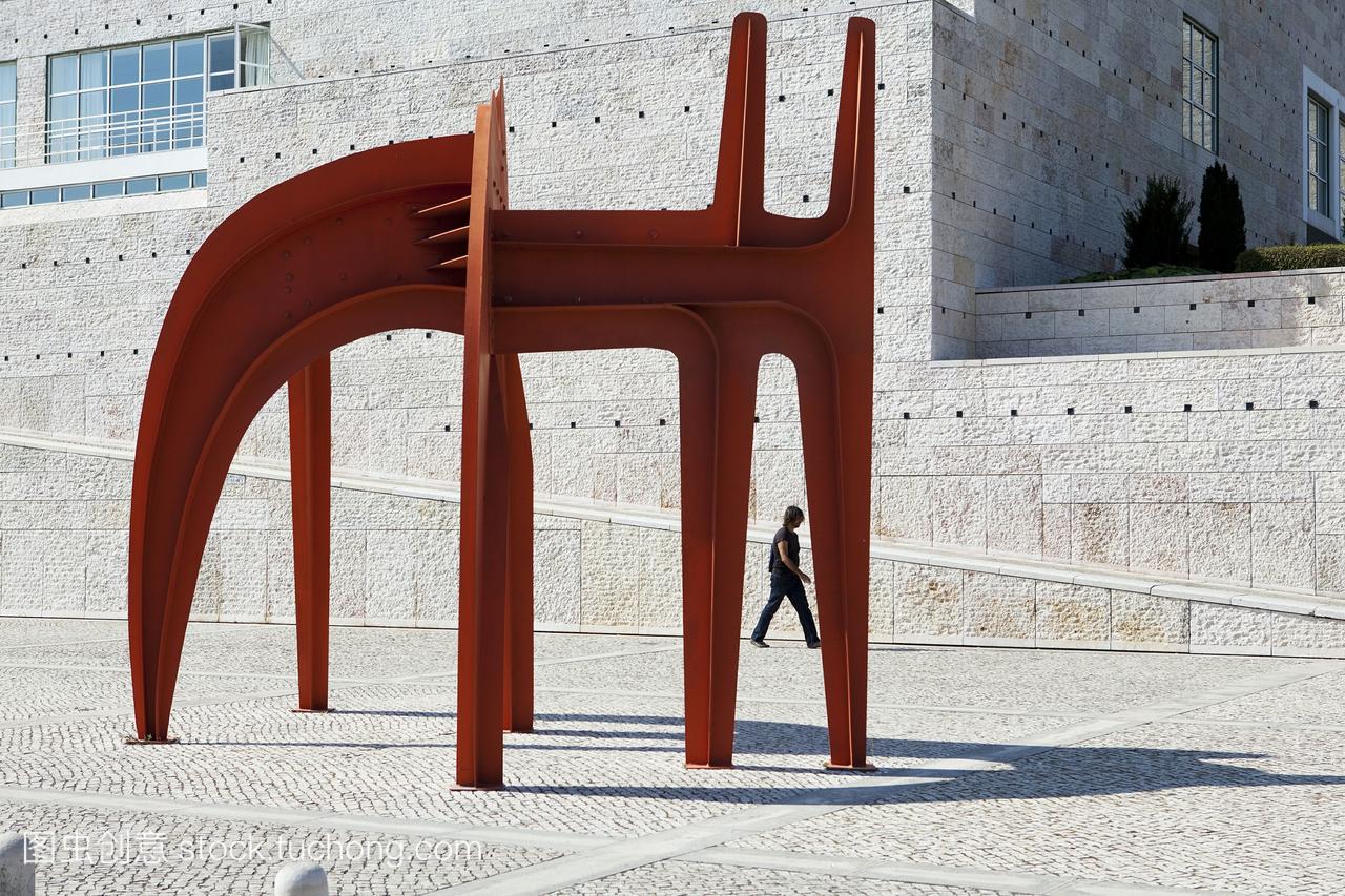 葡萄牙,里斯本,贝伦文化中心,雕塑
