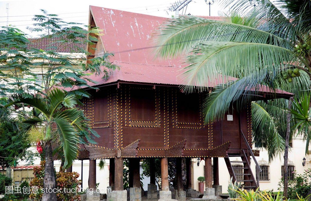 菲律宾马尼拉的一所传统马来西亚住宅的展览