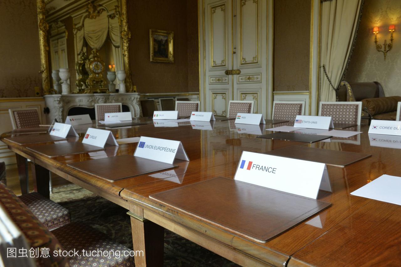 2014年欧洲遗产日,法国,巴黎,外交部的会议室