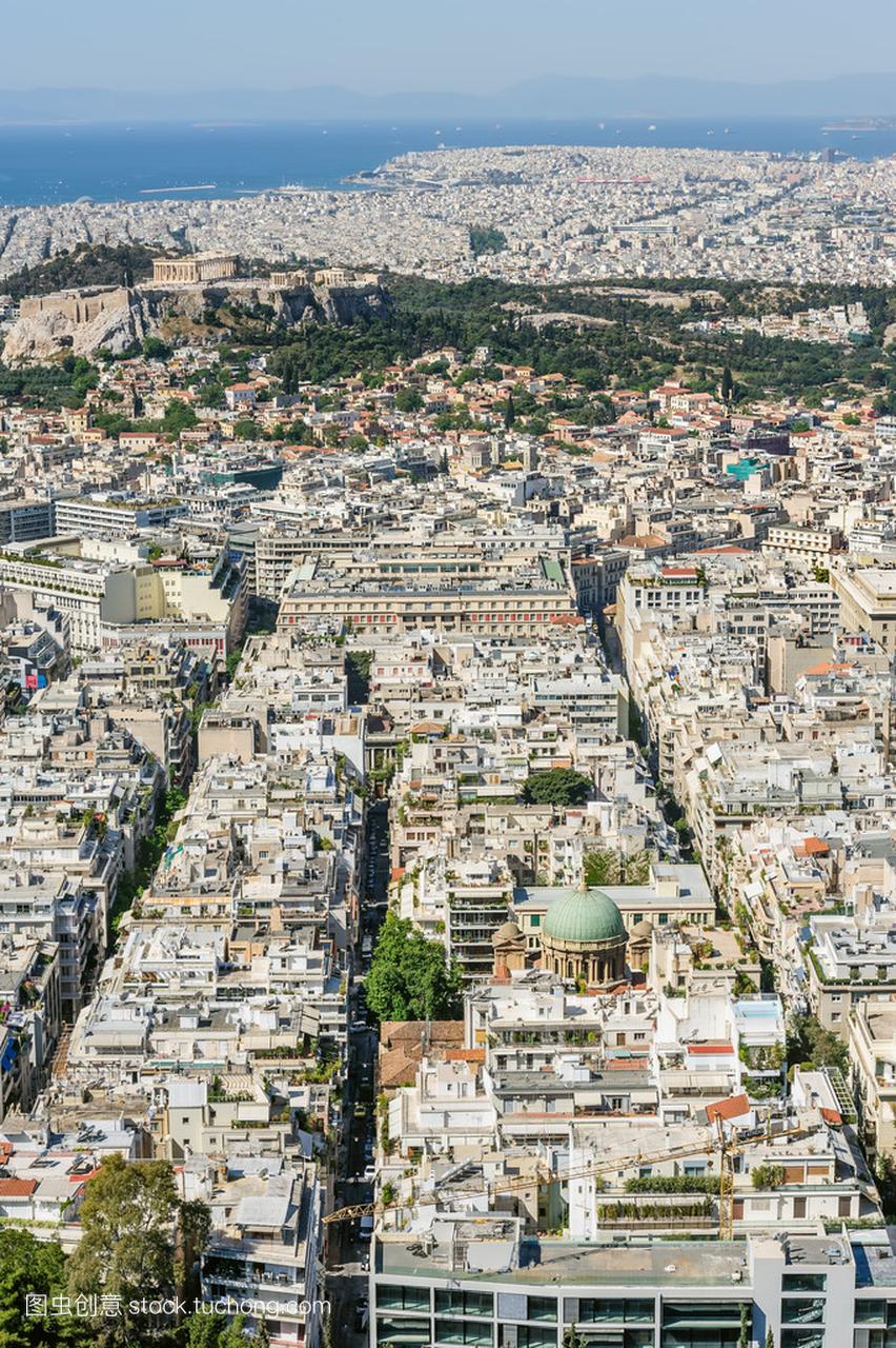 城市景观的现代雅典,希腊