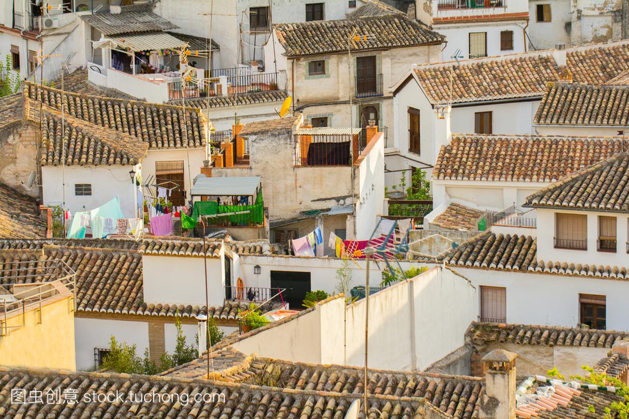 西班牙小镇屋顶