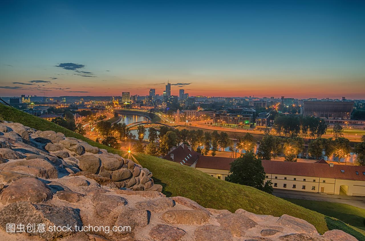 立陶宛首都维尔纽斯,立陶宛的鸟瞰图