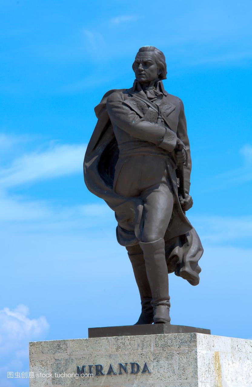 委内瑞拉革命弗朗西斯科德雕像米兰达