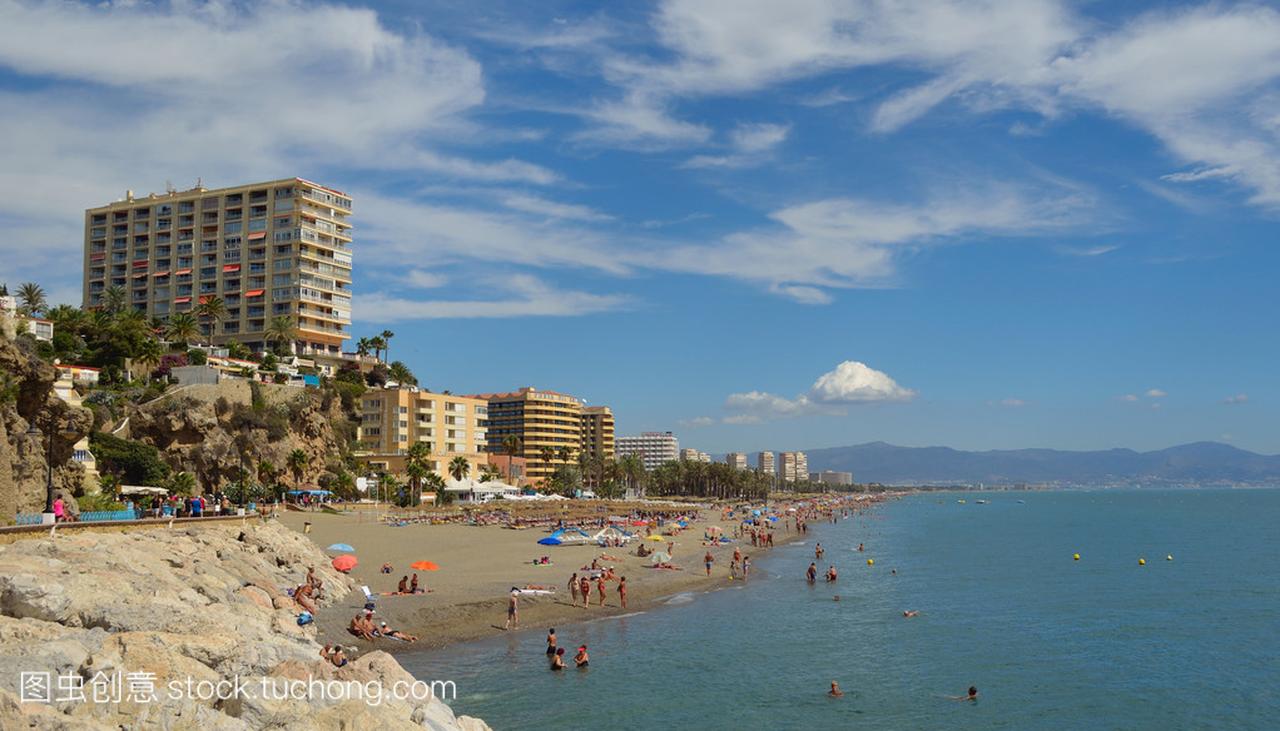 海滩和受欢迎的旅游胜地西班牙公寓