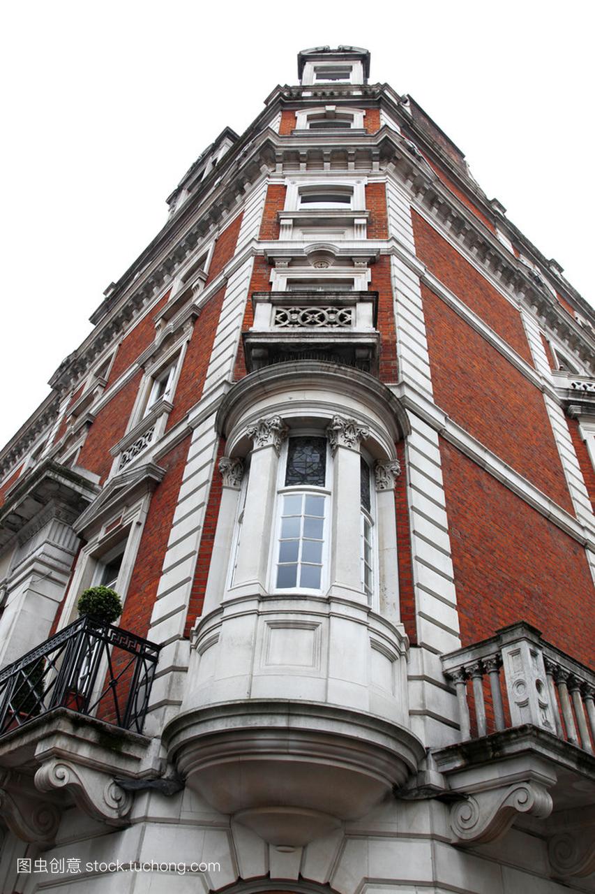 维多利亚时代的经典房子,伦敦贝克街、 英国