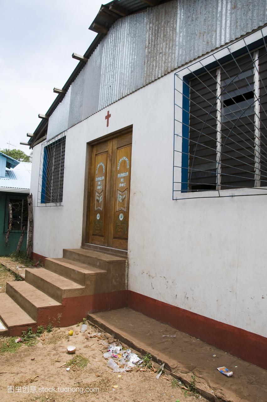 进入教堂 la cosecha 小玉米岛尼加拉瓜