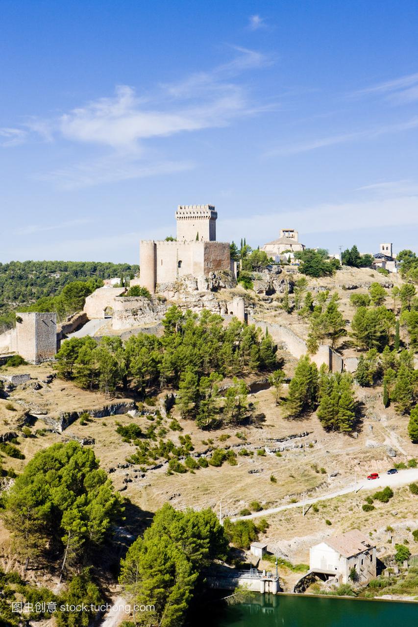 Marques de villena 的城堡,阿拉尔孔,西班牙卡斯