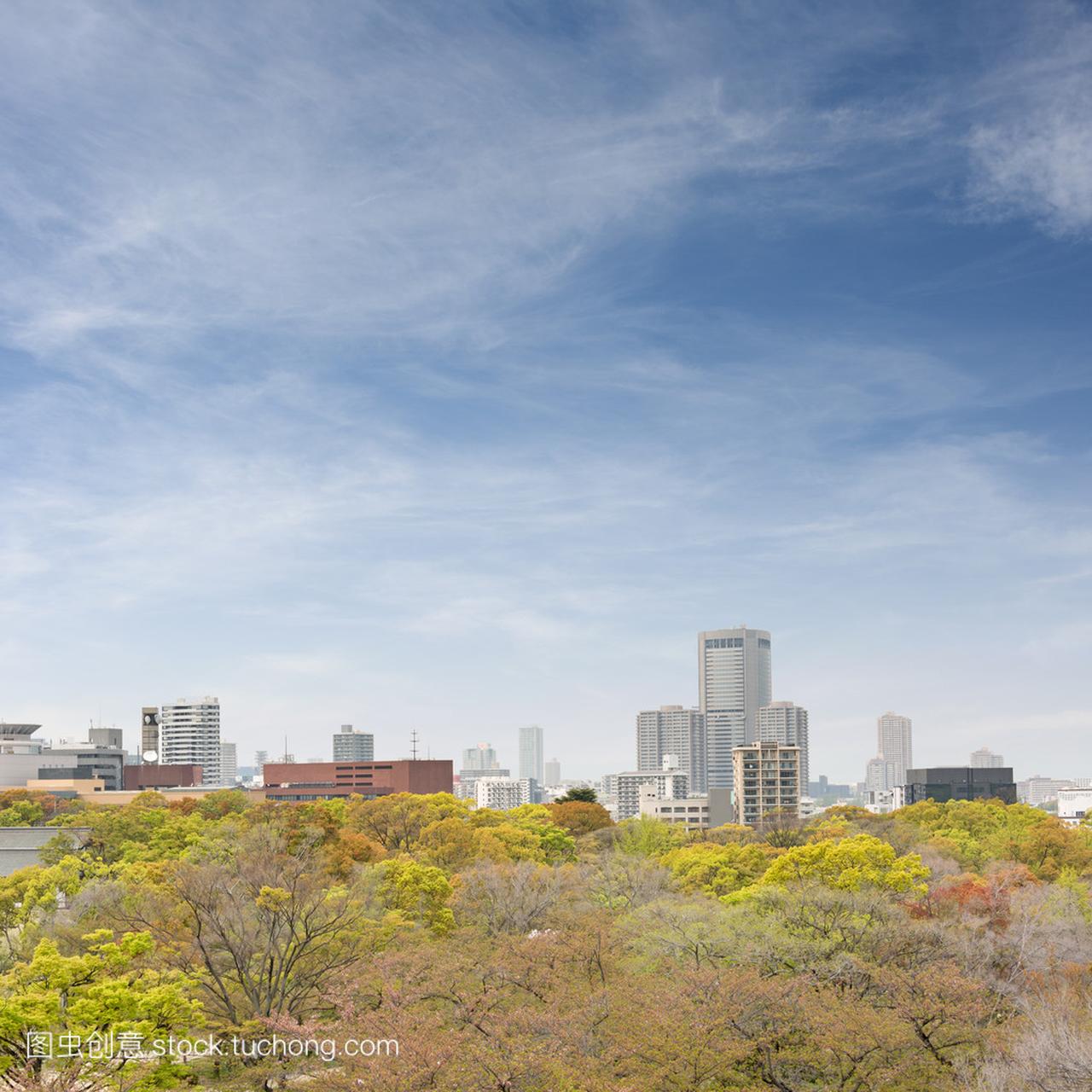 大阪城市天际线