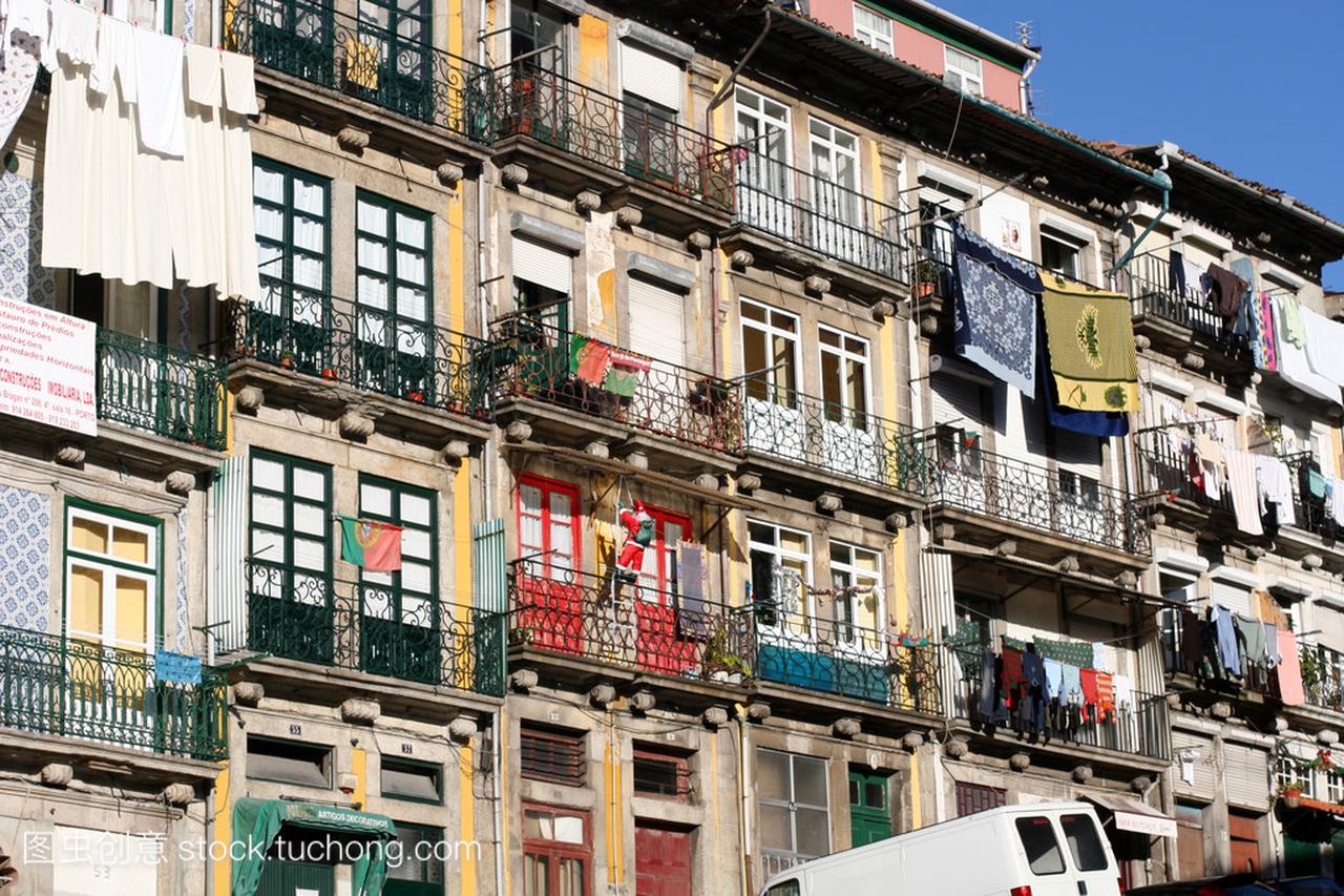 穷人,波尔图,葡萄牙的的小公寓