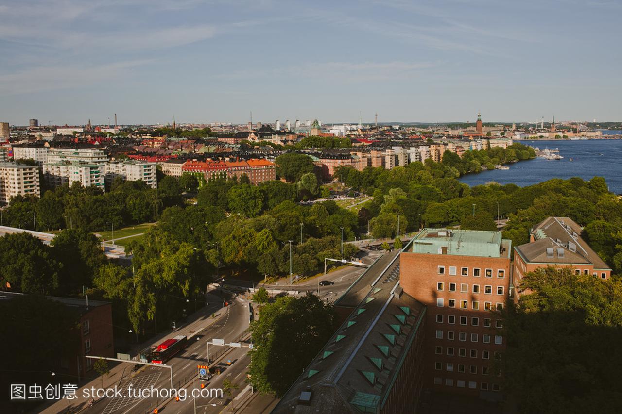 斯德哥尔摩-瑞典首都,城市中央视图