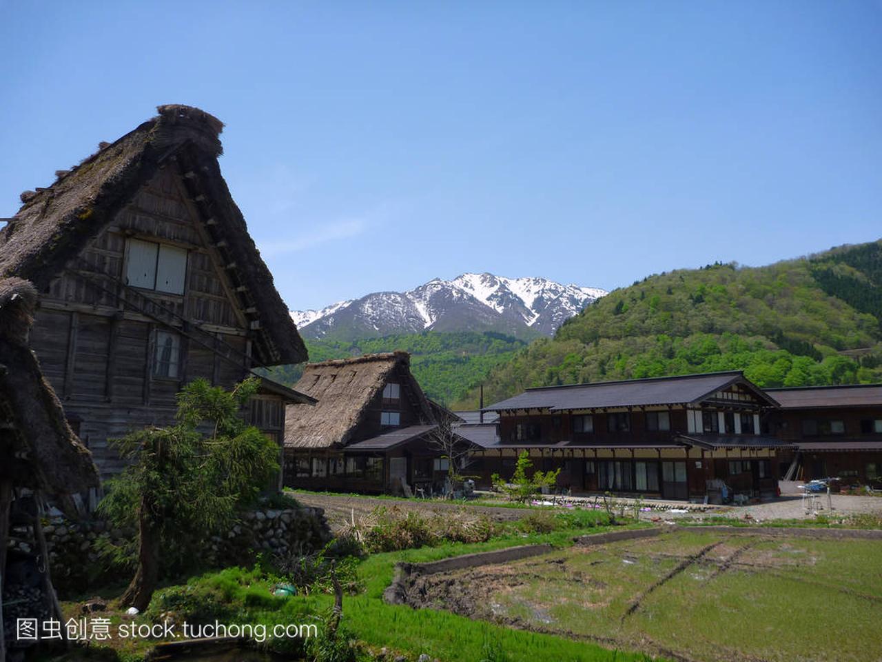 传统和历史日本合掌神社建筑史村屋