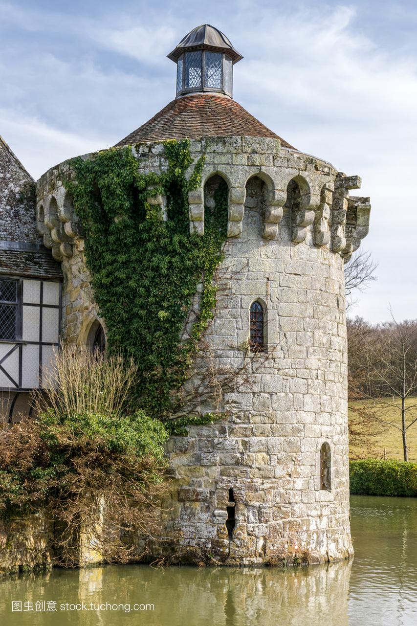 View of a building on the Scotney Castle Estate