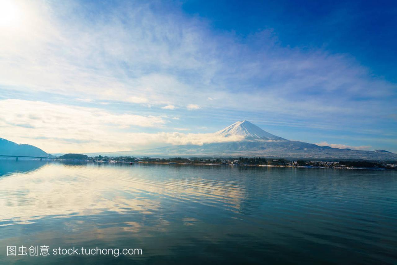 富士山和河口湖日本
