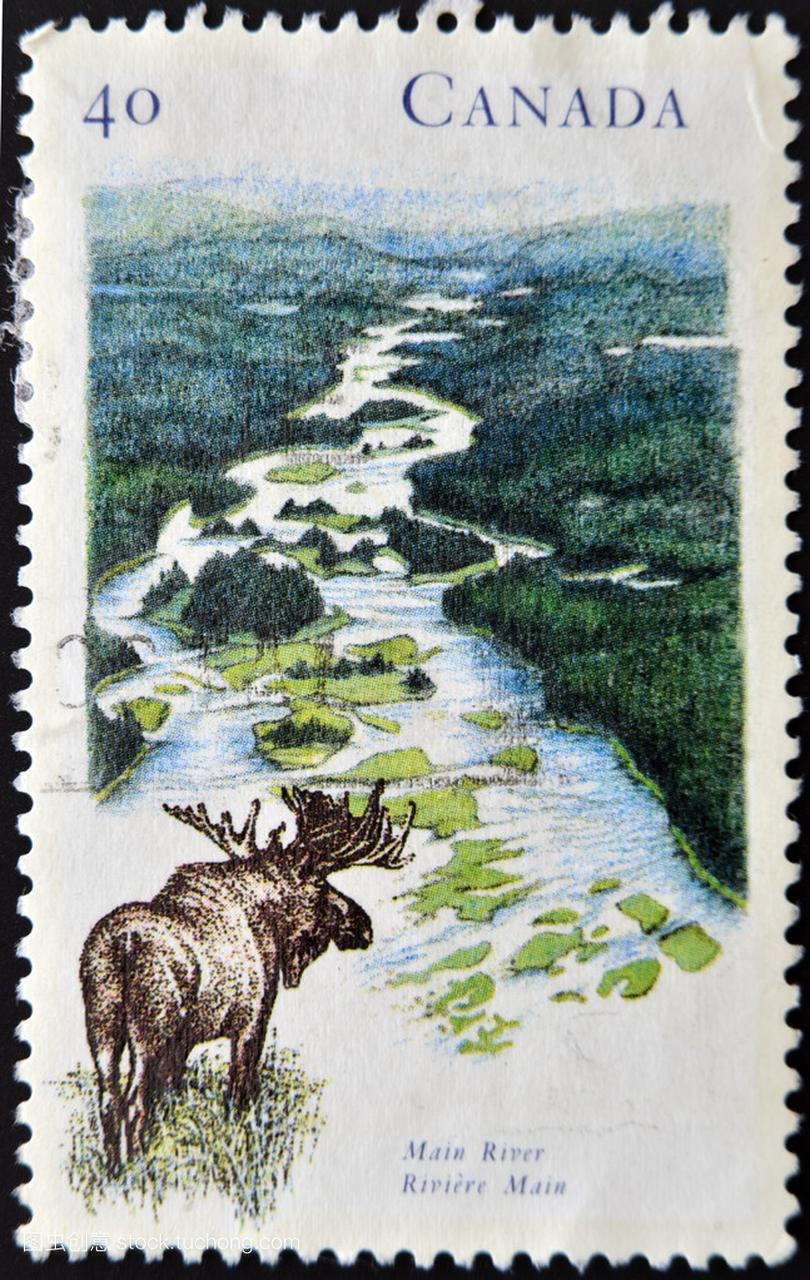 加拿大-1991 年前后: 在加拿大邮票显示主要的