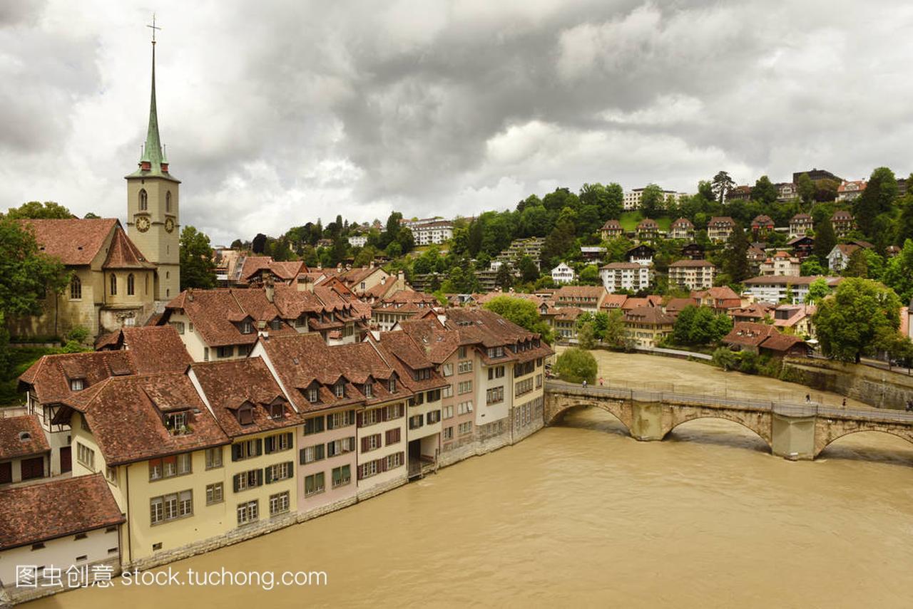 瑞士首都伯尔尼城市景观