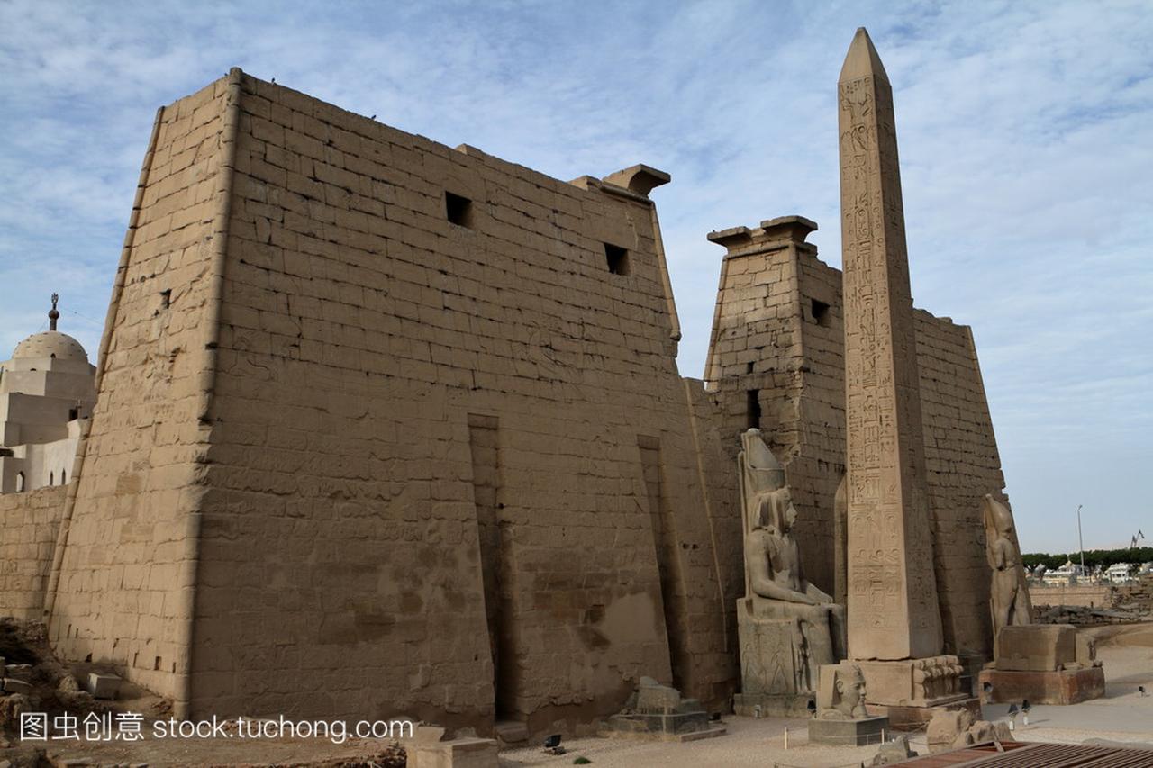 在埃及卢克索神庙