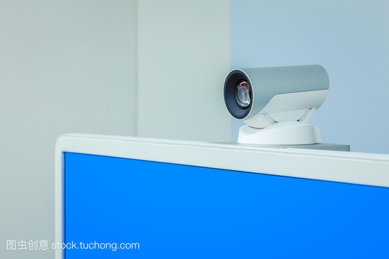 电话会议、 视频会议或远程监控摄像头,带蓝光