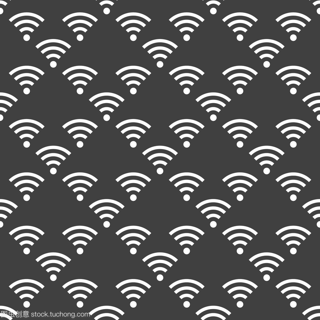 Web 无线网络连接的图标。平面设计。无缝的