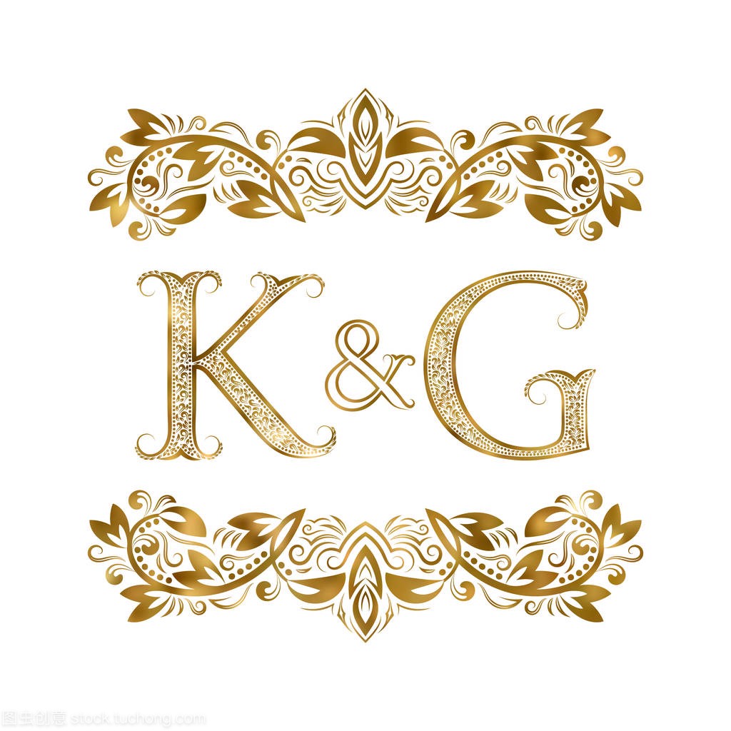 K 和 G 老式英文缩写标志符号。这些信件被包