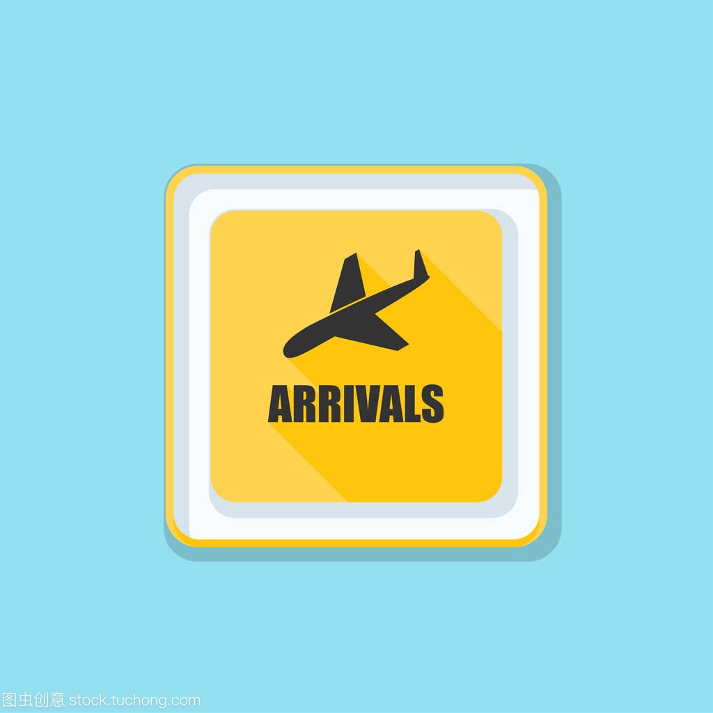 Airport Arrivals sign