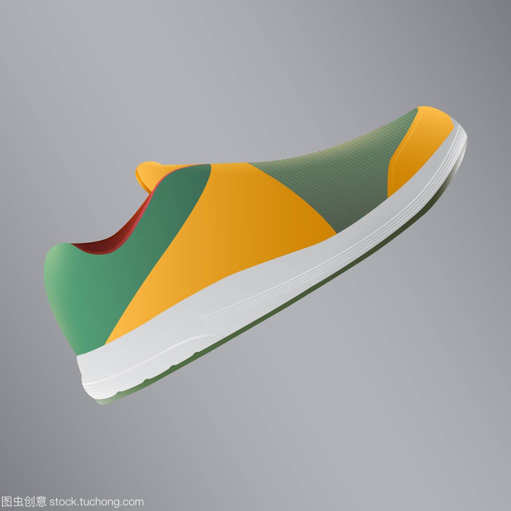 Shoes design. Running shoes. Vector illustratio
