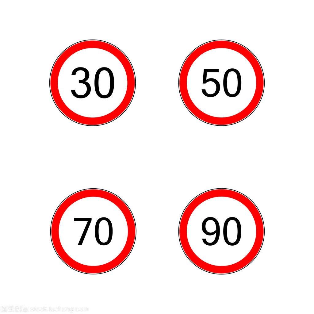 规定最低速度道路标志
