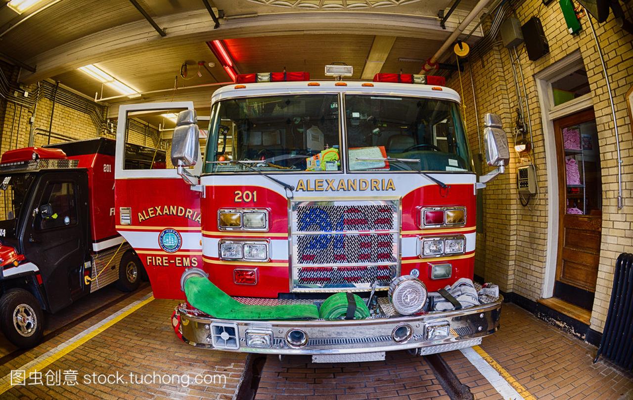 ALEXANDRIA - USA - 19 JUNE 2015 Fireman