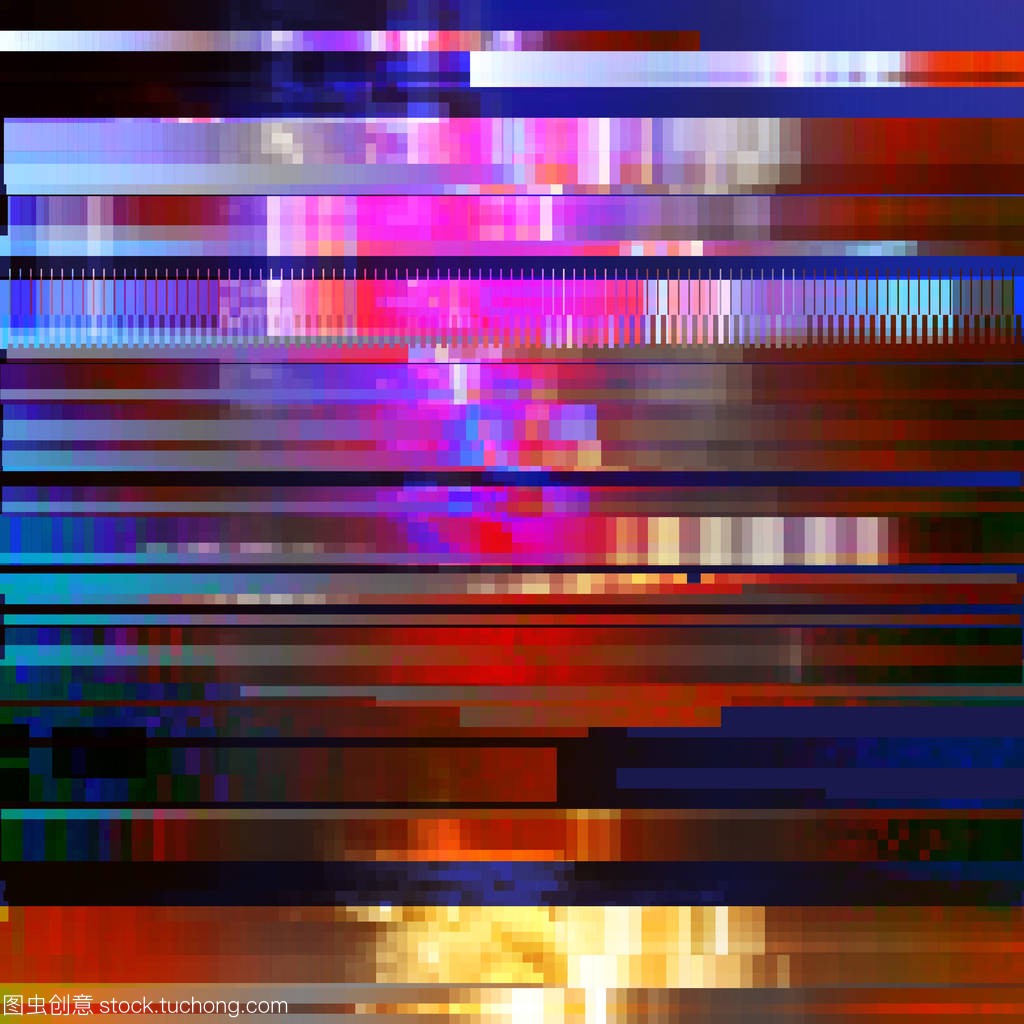 下方的抽象矢量背景作出的彩色像素马赛克。数