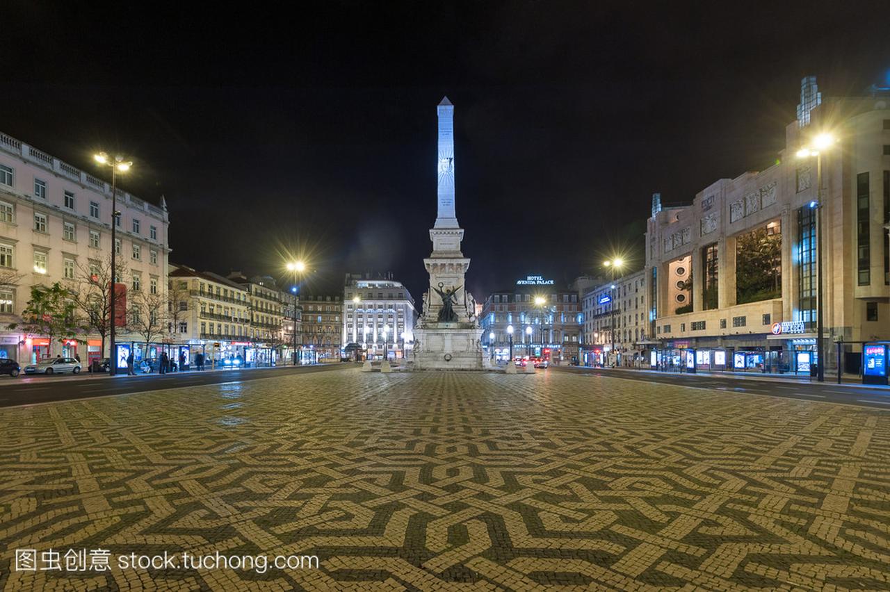 在里斯本市中心著名的广场