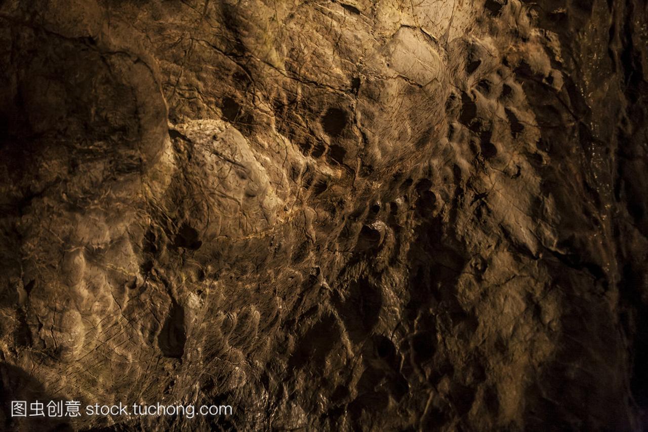 钟乳石,在 macocha、 punkevni 洞穴、 blansko