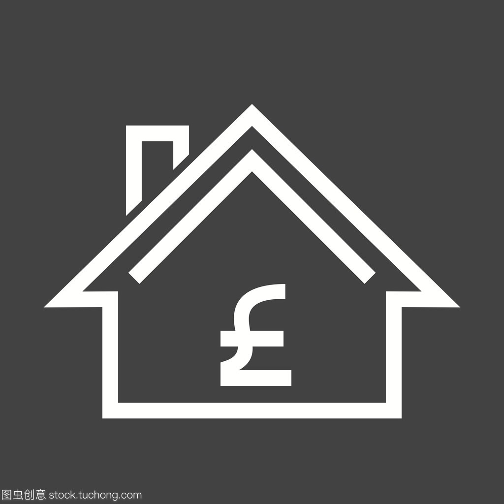 Pound Currency and House icon