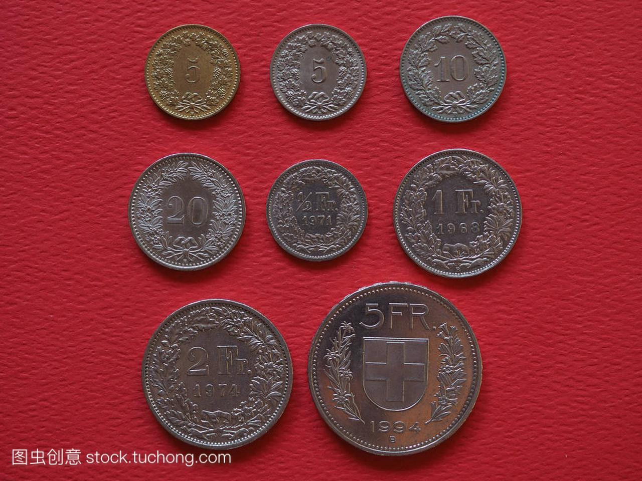 瑞士瑞士法郎硬币
