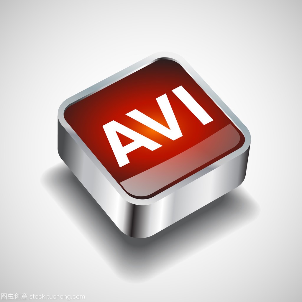 视频文件格式 Avi 图标分离背景