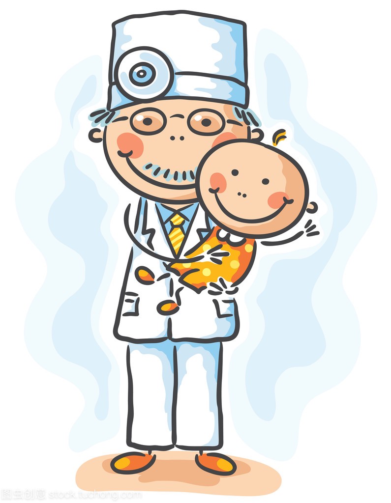 医生抱着一个婴儿