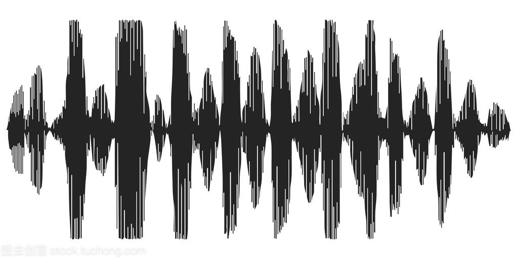 录制语音,混响,矢量图标语音合成器,谱图声波的