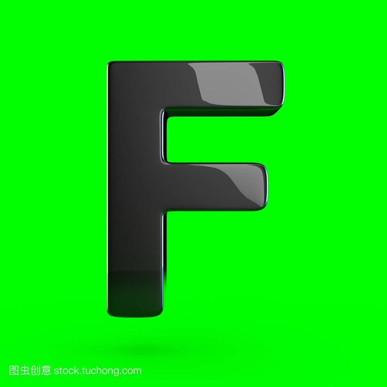 黑色大写字母 F