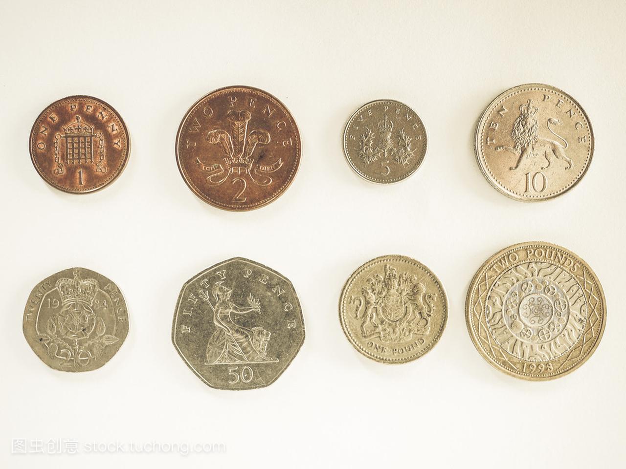 老式英镑硬币系列