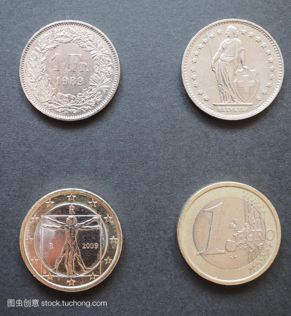 瑞士法郎和欧元