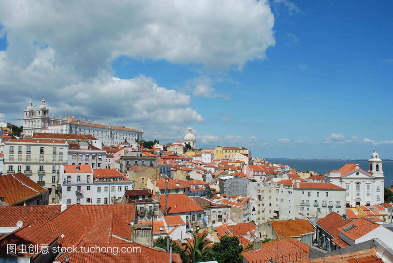 葡萄牙里斯本的首都城市景观