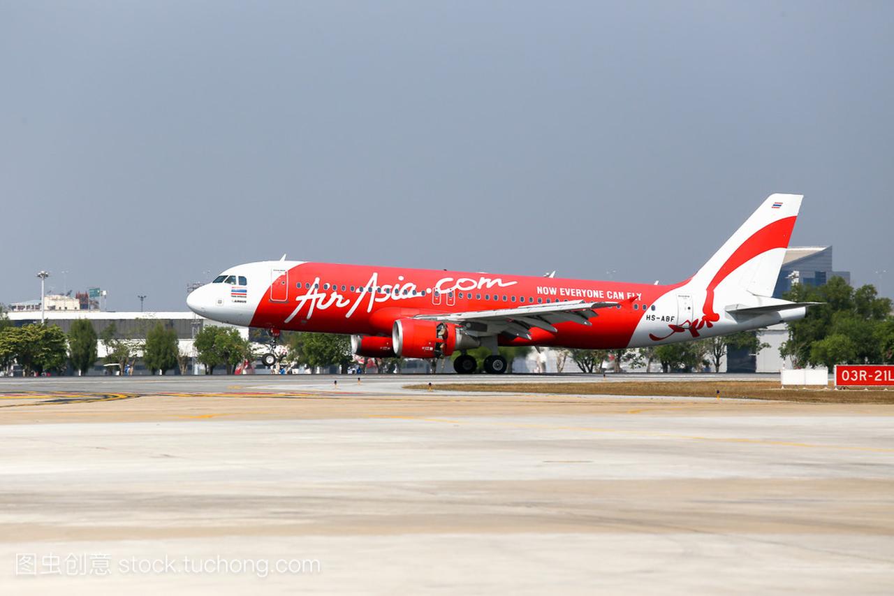 曼谷,泰国 1 月 11,2014: Hs Abf 泰国亚洲航空公