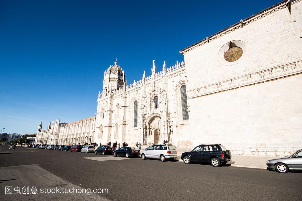 里斯本,葡萄牙-12 月 1 日: 热罗尼姆斯修道院 (
