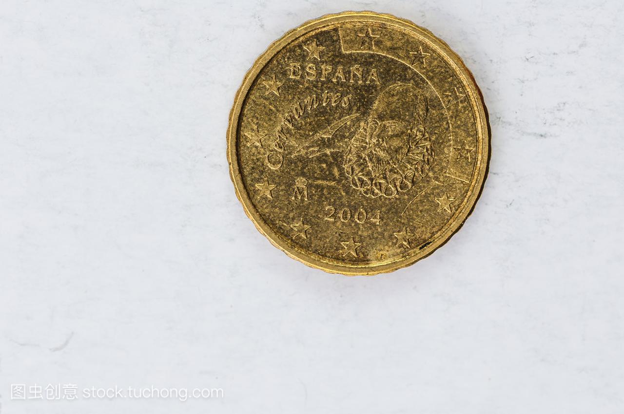 10 Euro cent Coin with Espana backside used 