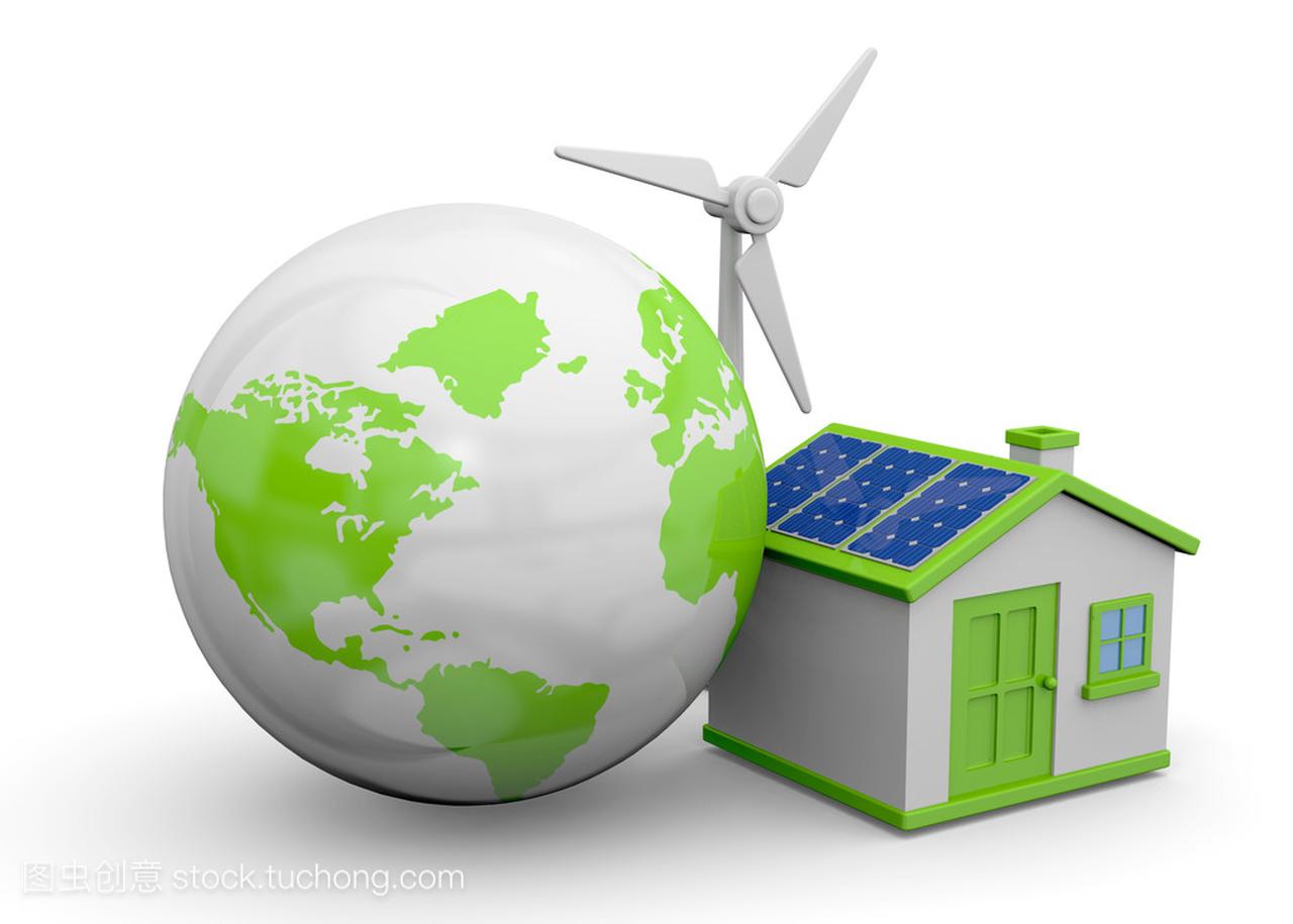 世界和可再生能源-3d