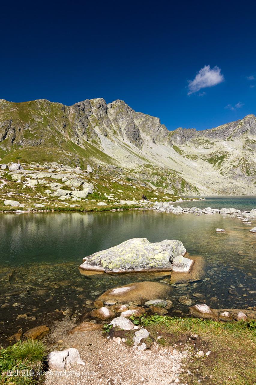 高山湖泊-高塔特拉山区、 斯洛伐克、 欧洲