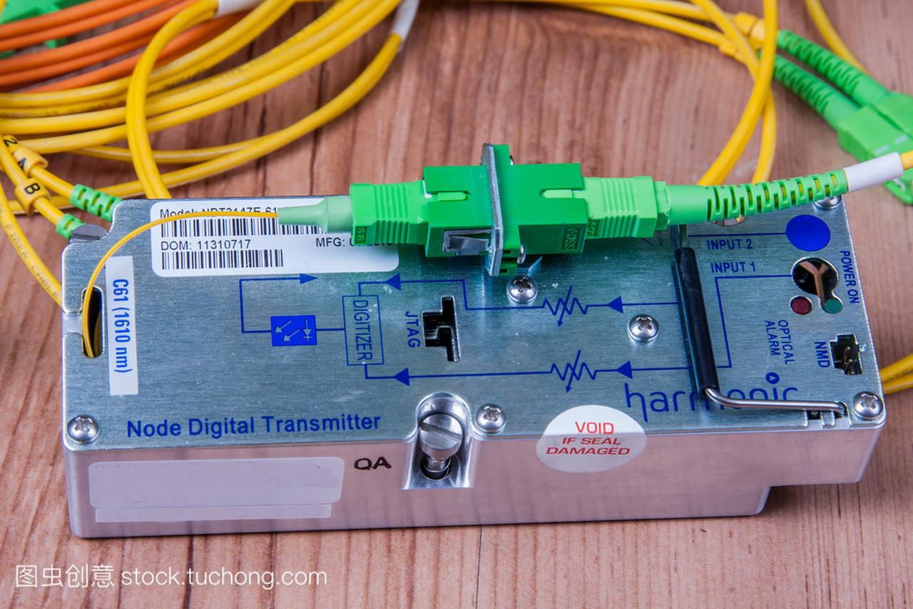 Fiber optic device ready for packet data transm
