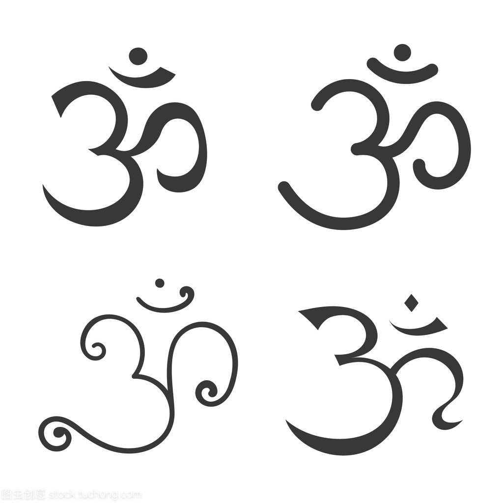 登录 Om.手绘制的符号的佛教和印度教的宗教