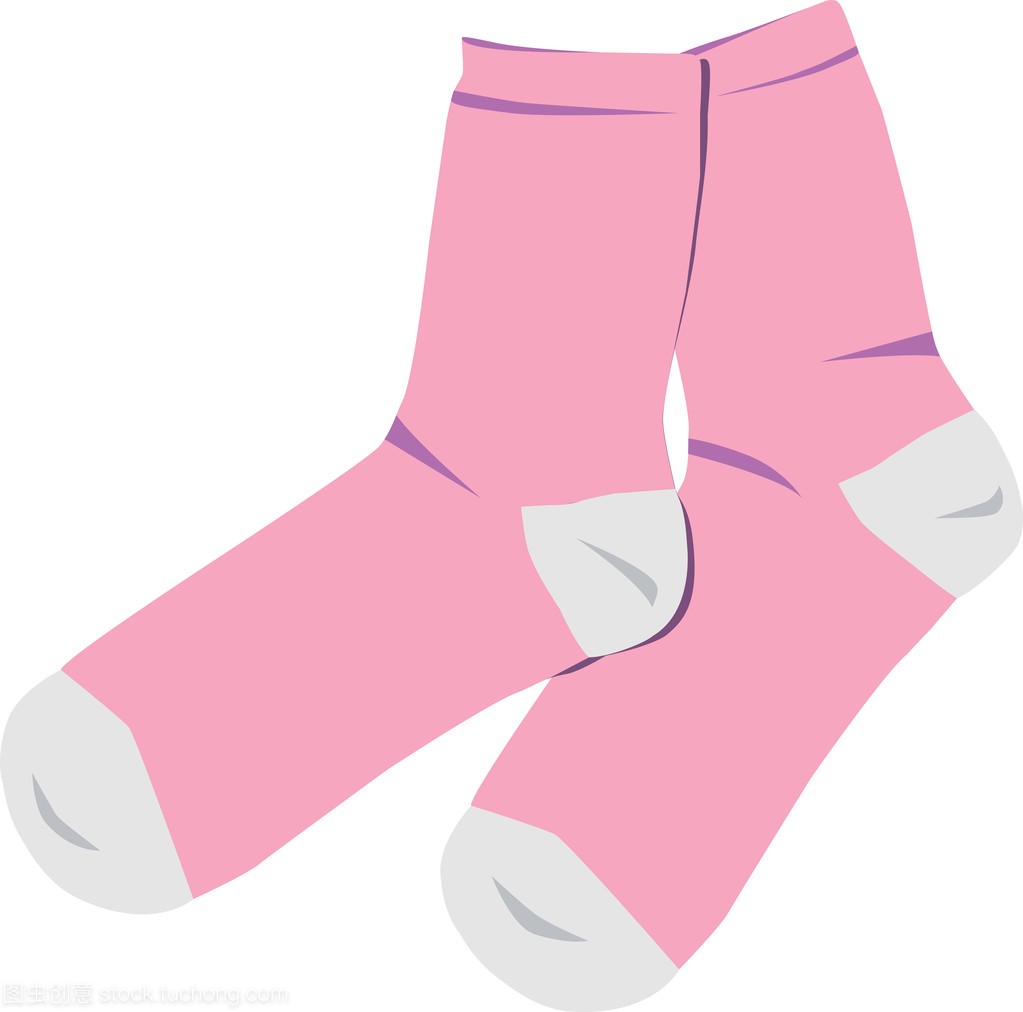 可爱的粉红色袜子