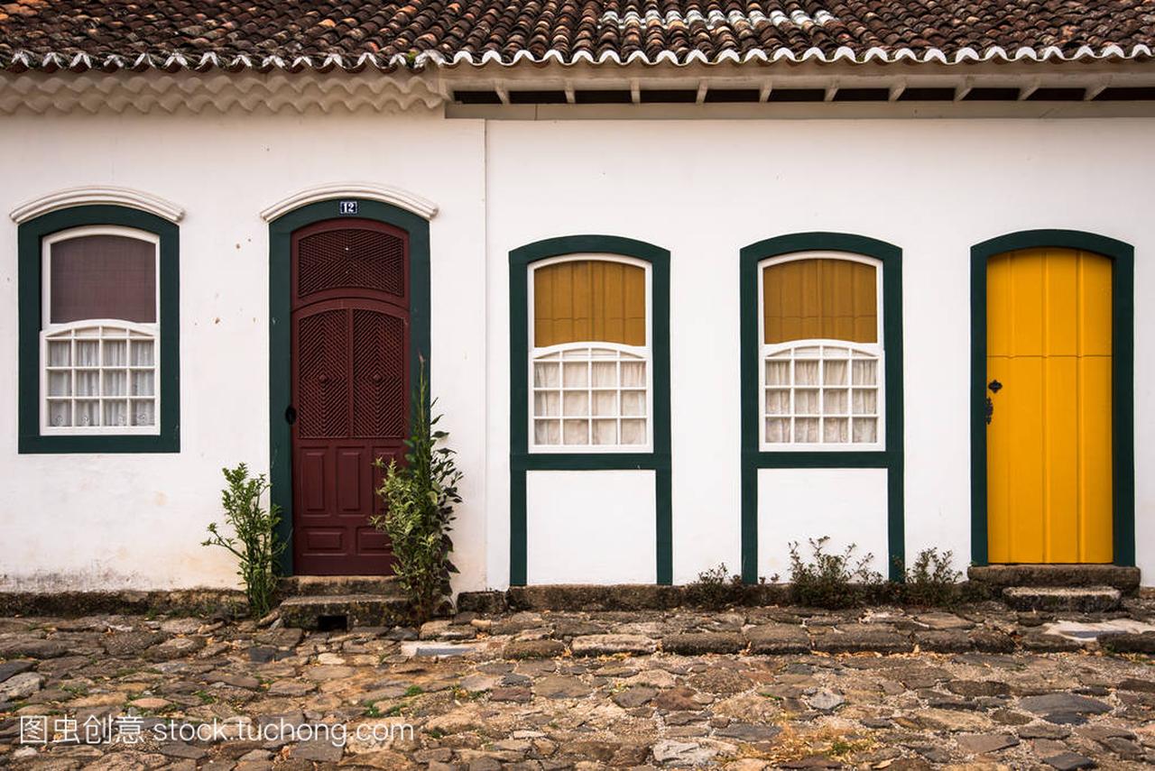 葡萄牙殖民地风格房子在帕拉